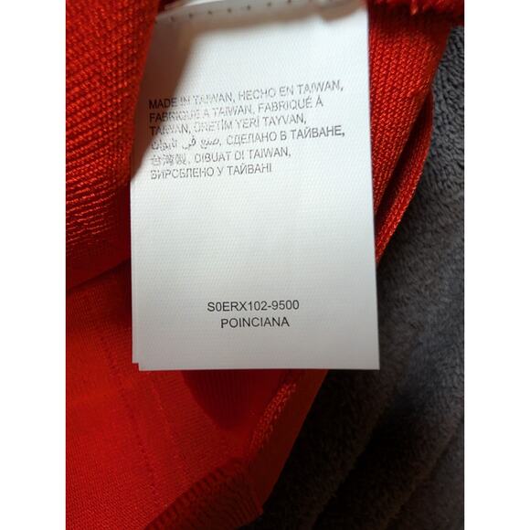 NWT Bebe Womens L Bandage Pencil Skirt High Rise Knit Coral Red Orange Bodycon - Picture 9 of 9